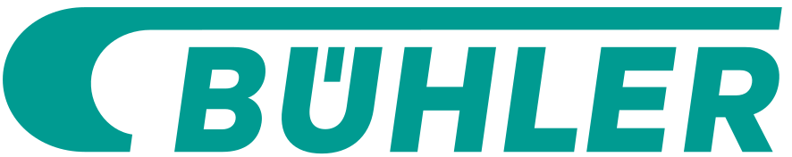Bühler Group Logo – Lösungen für Nahrungsmittelproduktion und Verfahrenstechnik